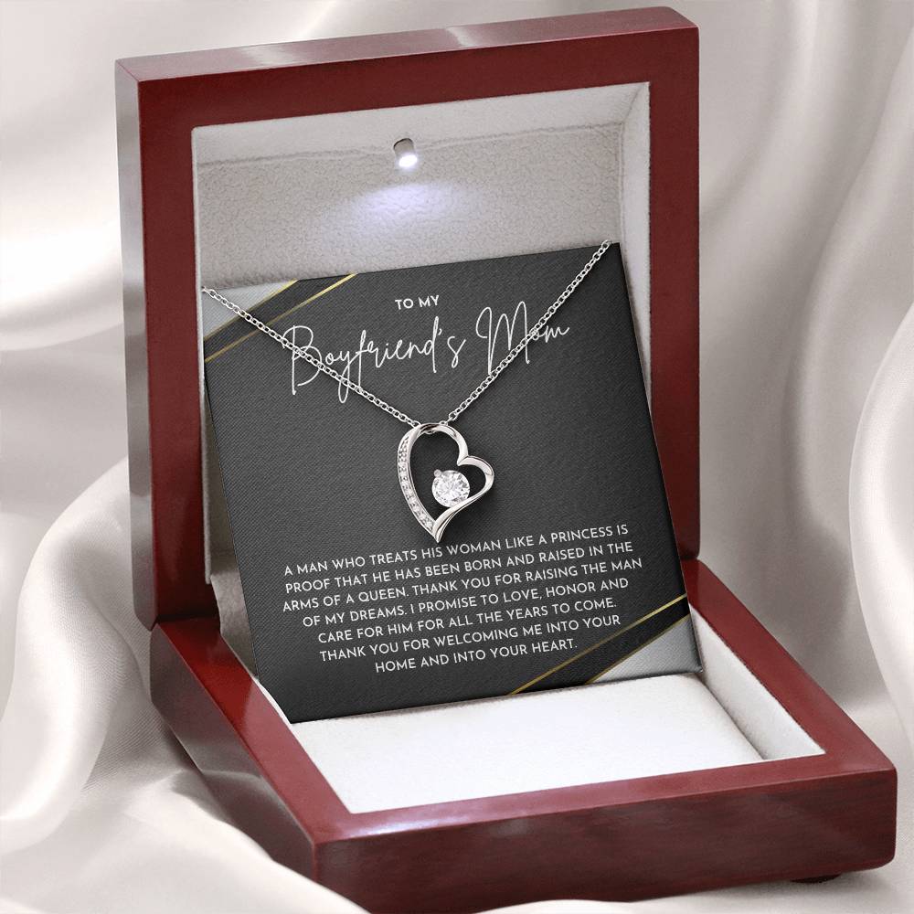 To My Boyfriends Mom- Forever Love Necklace
