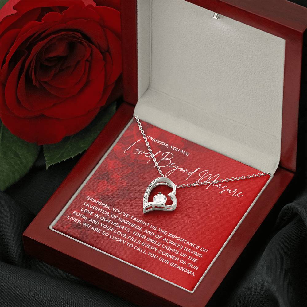 Grandma Heart Necklace Gift from Grandchildren | Birthday, Mother’s Day, Christmas Gift for Nana or Mimi