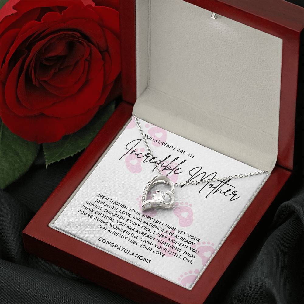 Incredible Mother to Be Necklace Gift | Pregnancy Congratulations Jewelry for Expecting Moms