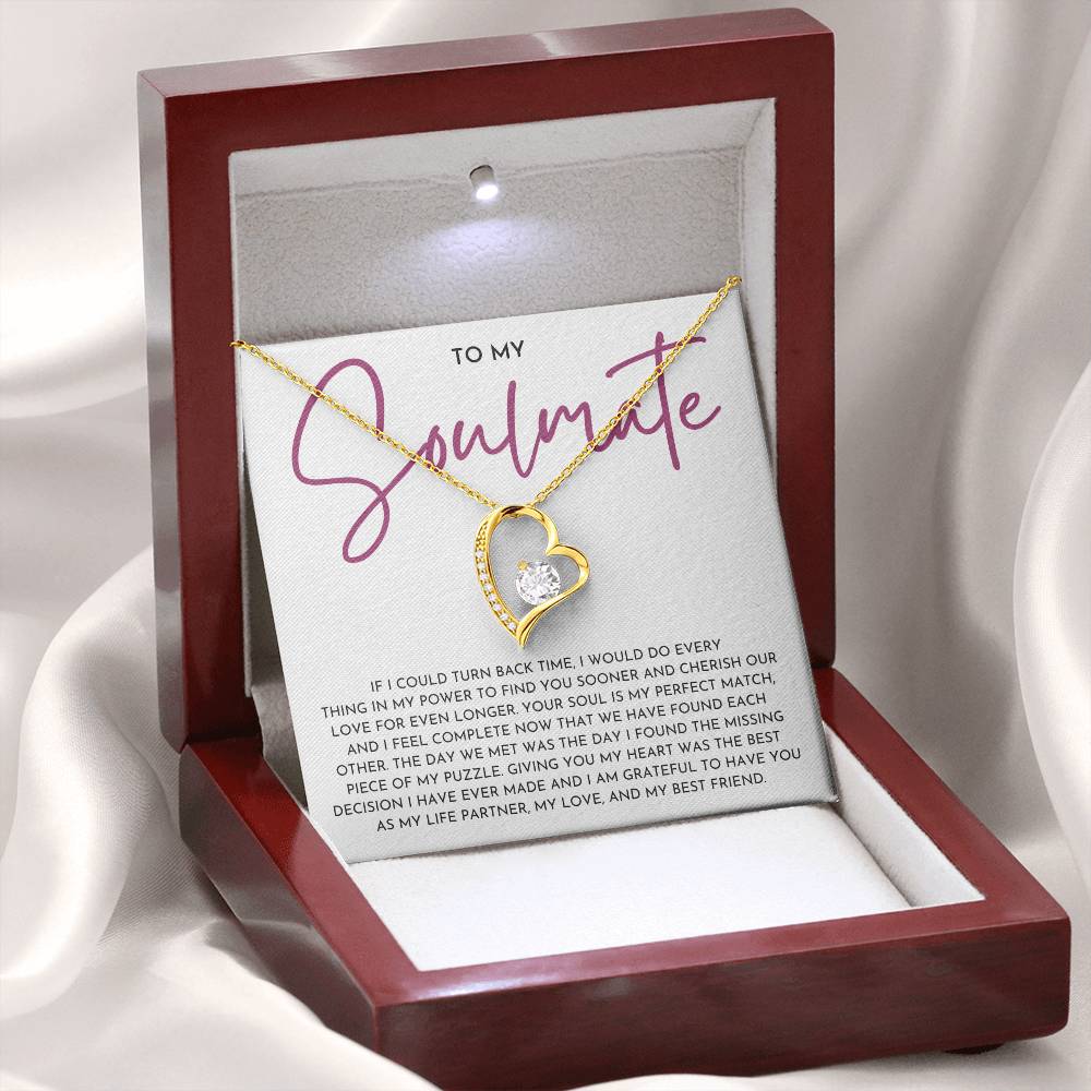 To My Soulmate- Forever Love Necklace