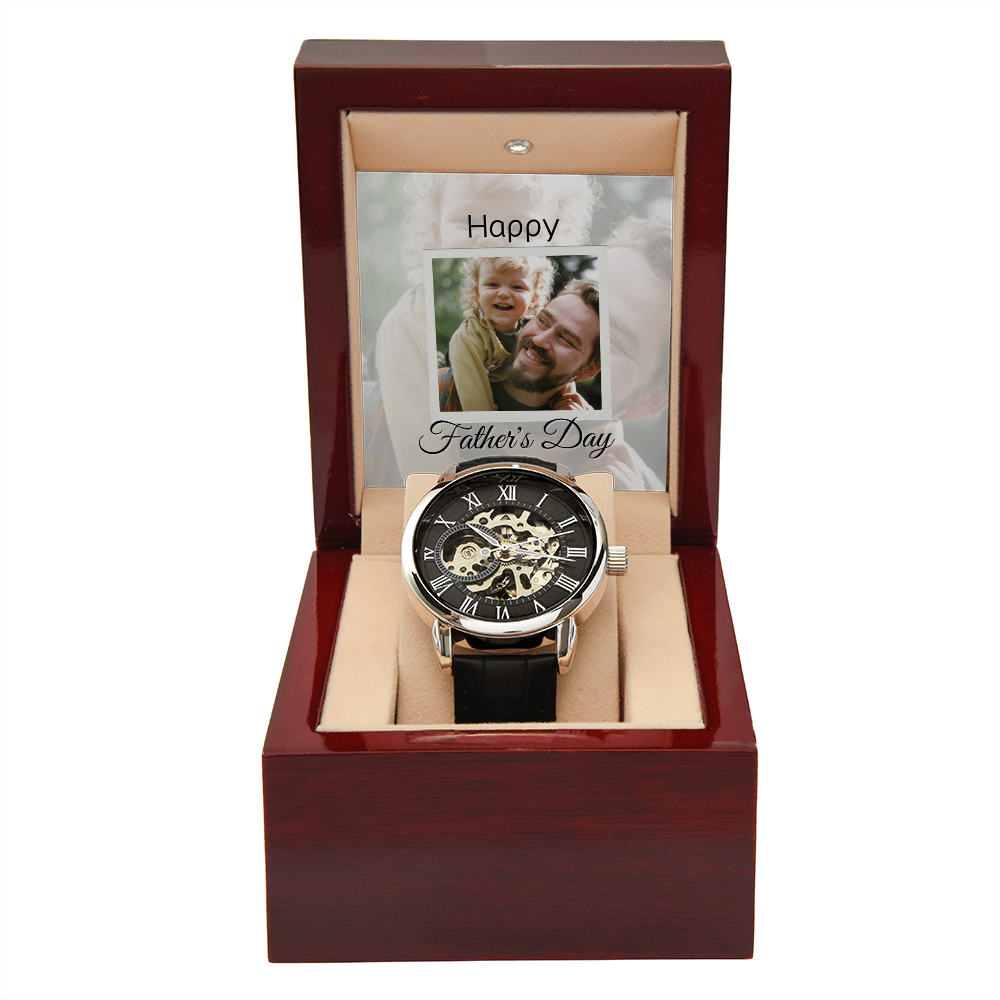 Personalized Father’s Day Gift from Daughter | Watch with Heartfelt Message Keepsake for Dad