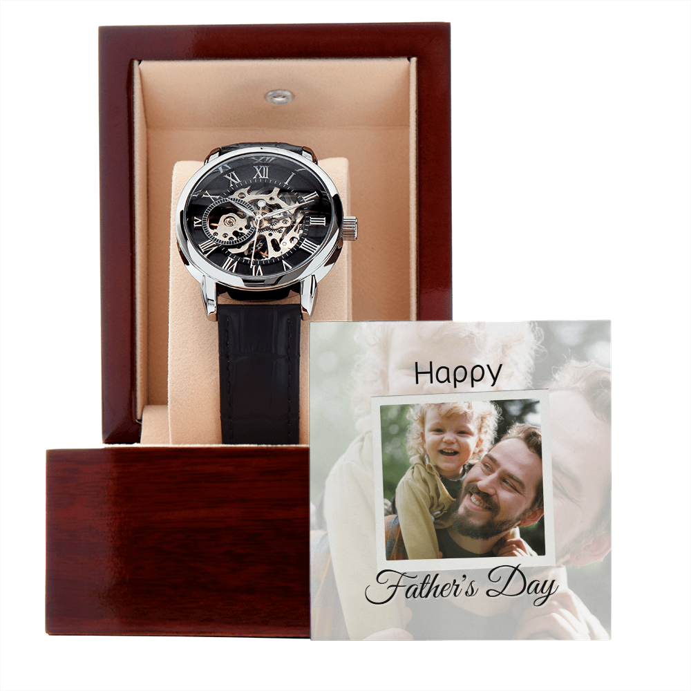 Personalized Father’s Day Gift from Daughter | Watch with Heartfelt Message Keepsake for Dad