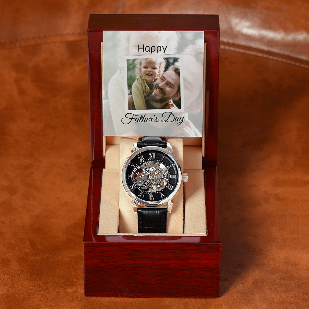 Personalized Father’s Day Gift from Daughter | Watch with Heartfelt Message Keepsake for Dad