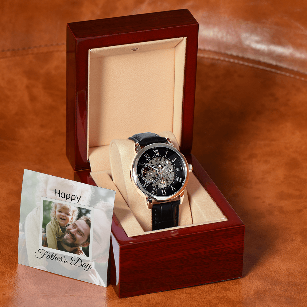 Personalized Father’s Day Gift from Daughter | Watch with Heartfelt Message Keepsake for Dad