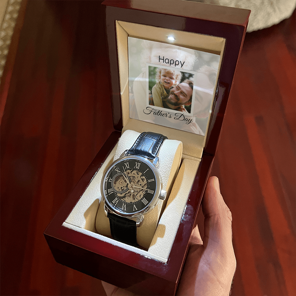 Personalized Father’s Day Gift from Daughter | Watch with Heartfelt Message Keepsake for Dad
