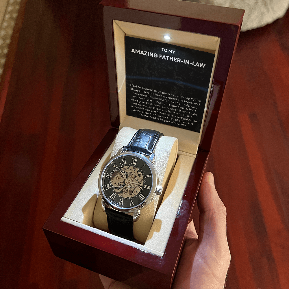 To My Amazing Father In Law - Openwork Watch