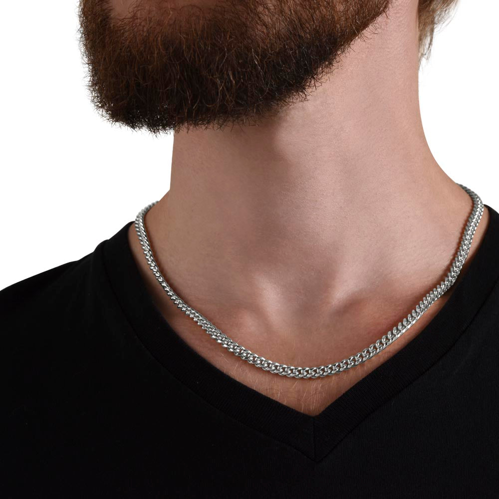 To My Grandson - Cuban Link Chain