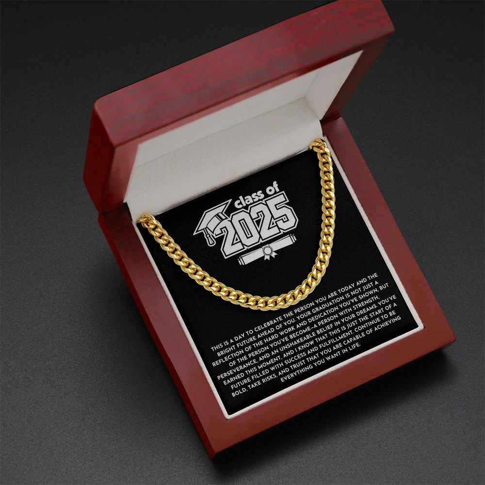 Class of 2025 Graduation Gift - Cuban Link Chain