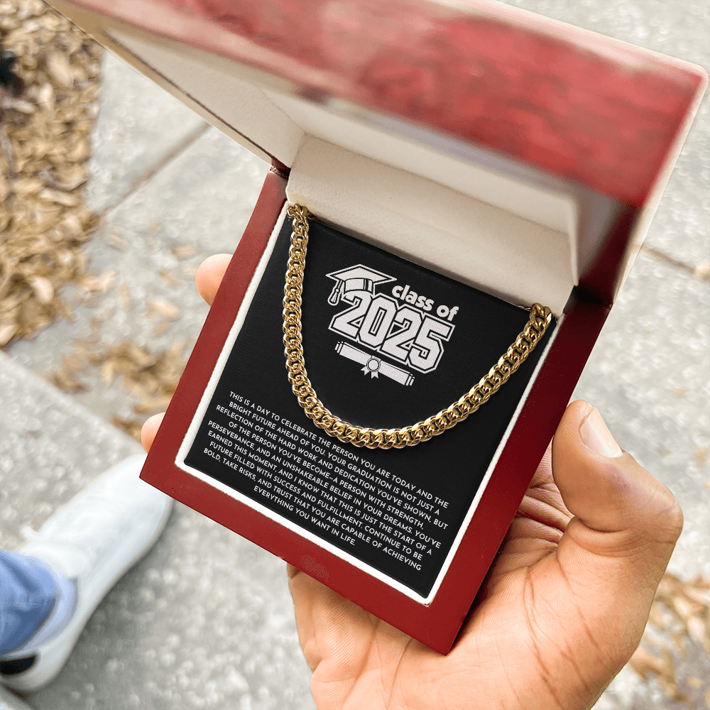 Class of 2025 Graduation Gift - Cuban Link Chain
