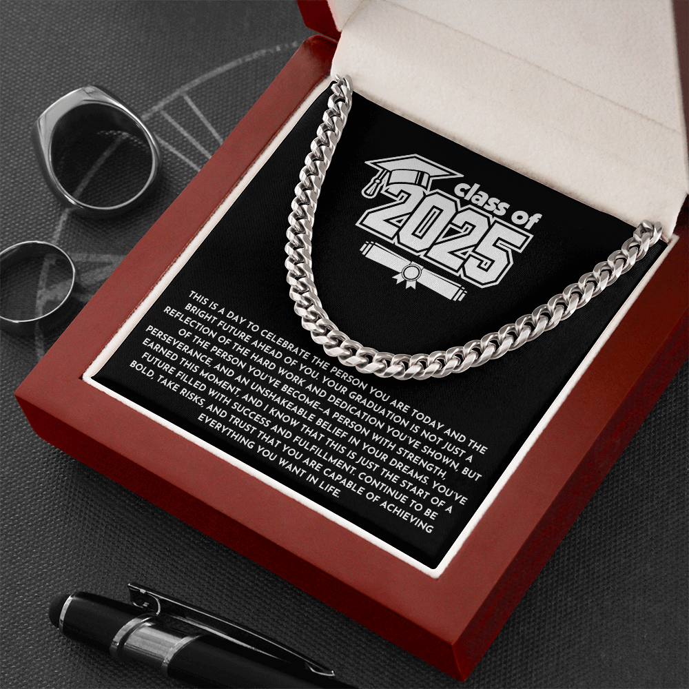 Class of 2025 Graduation Gift - Cuban Link Chain