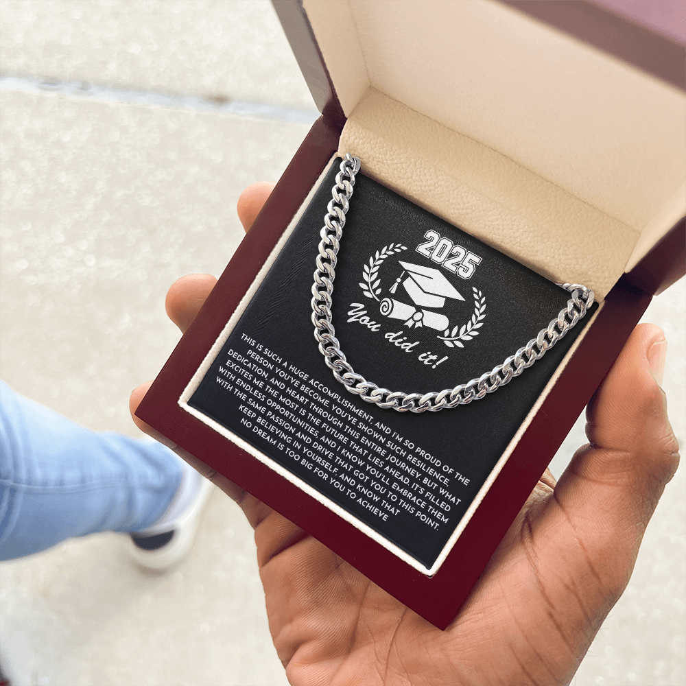 Class of 2025 Graduation Gift - Cuban Link Chain