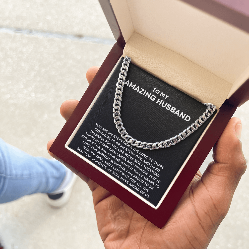 To My Amazing Husband - Cuban Link Chain