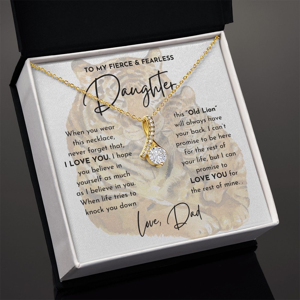 To My Fierce and Fearless Daughter - Alluring Beauty Necklace