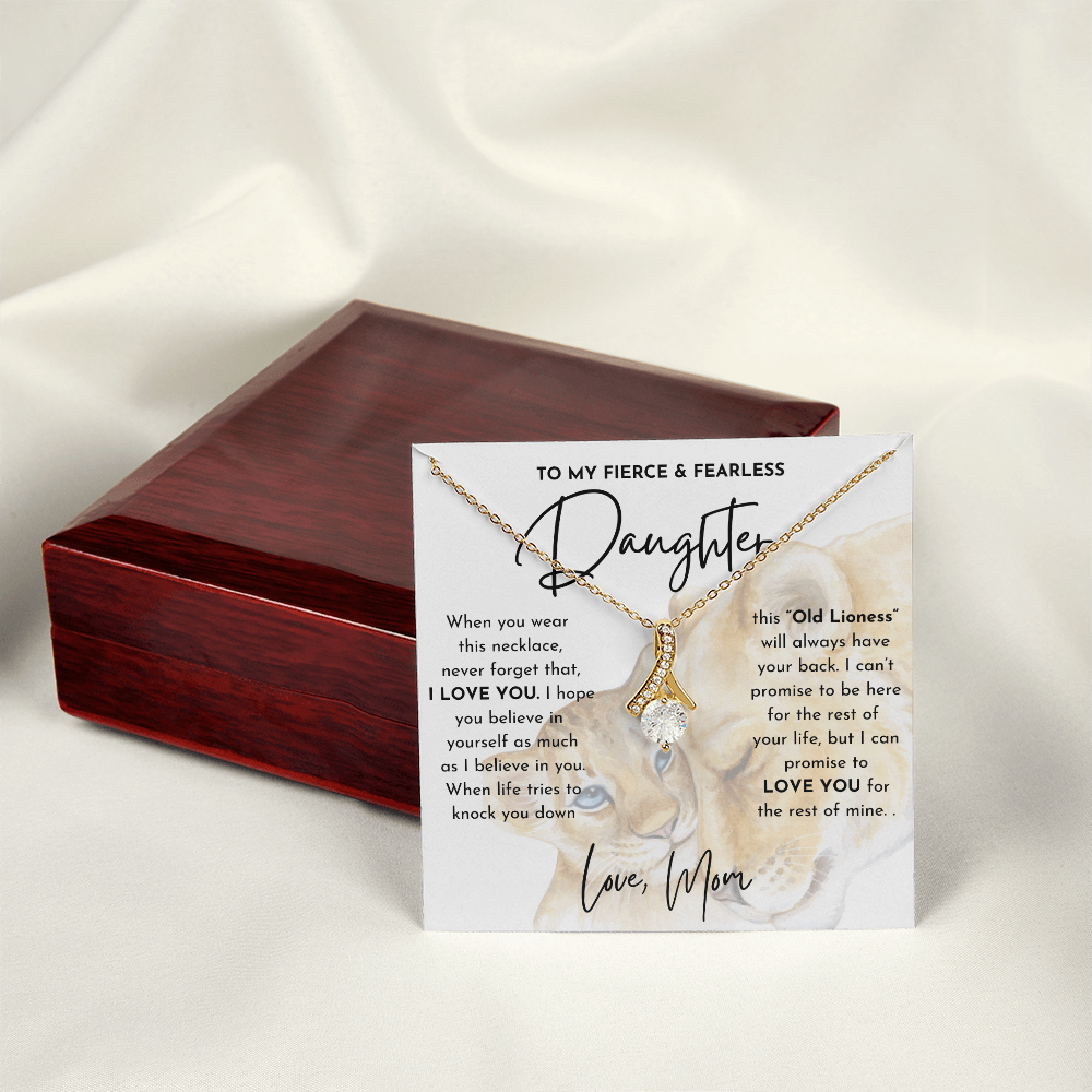 To My Fierce and Fearless Daughter - Alluring Beauty Necklace