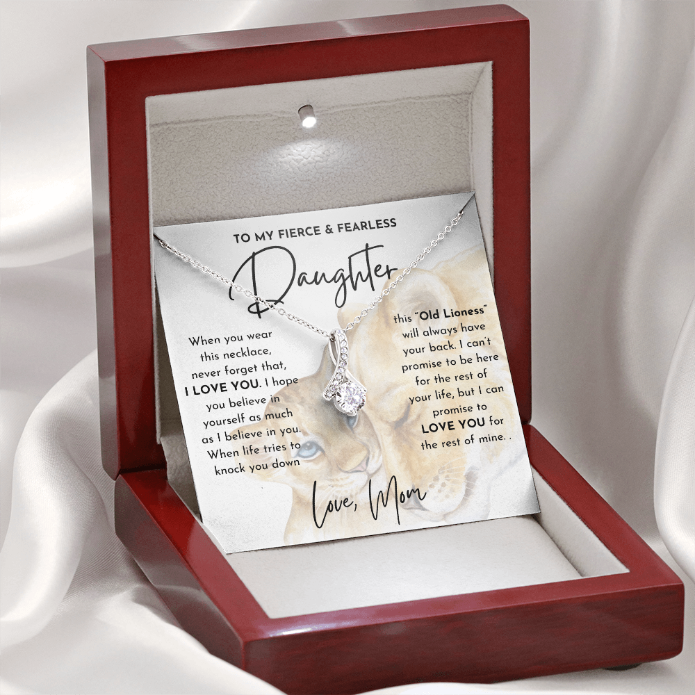To My Fierce and Fearless Daughter - Alluring Beauty Necklace