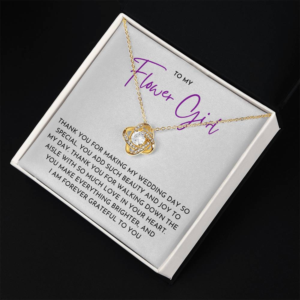 Flower Girl - Love Knot Necklace