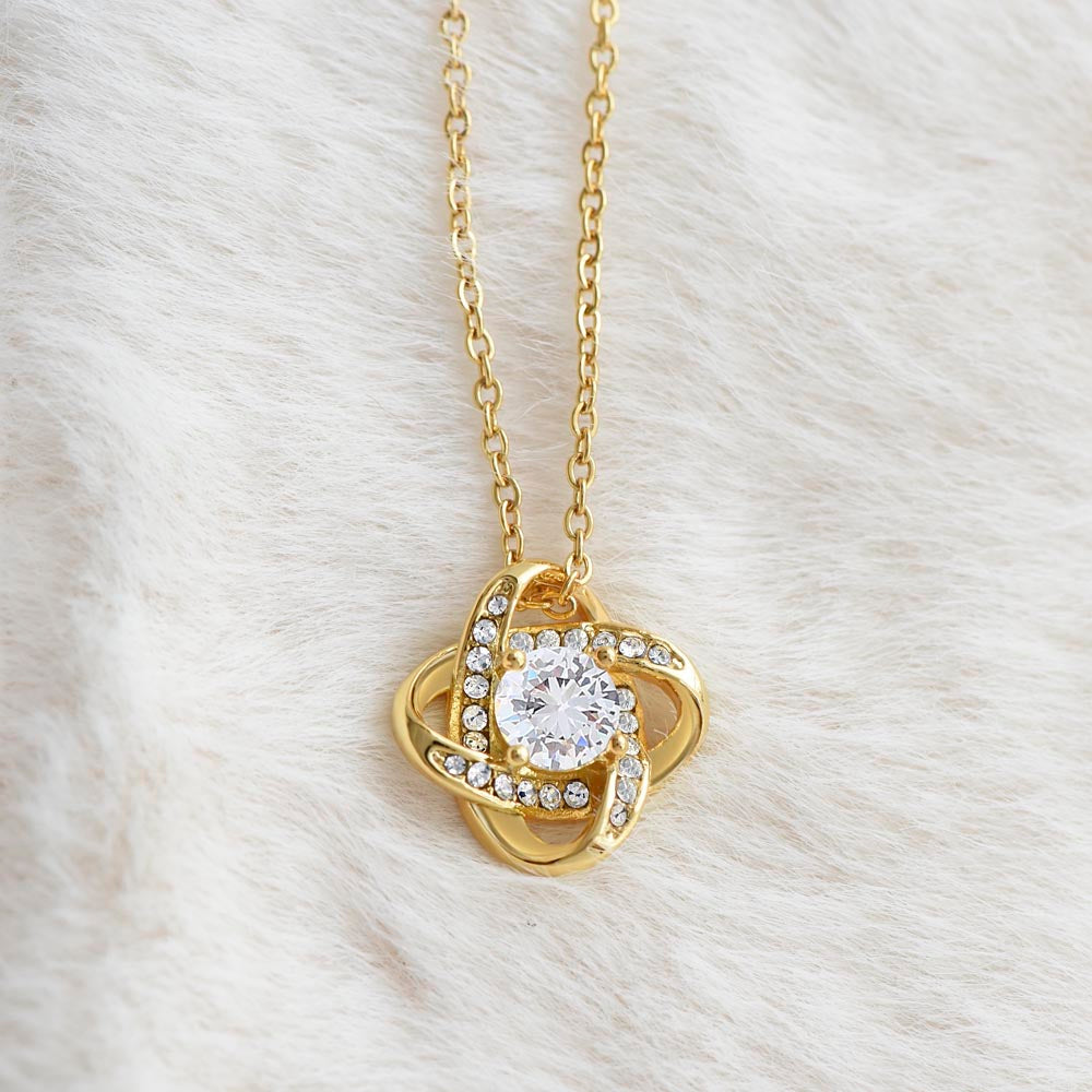 Will You Be My Flower Girl? - Love Knot Necklace