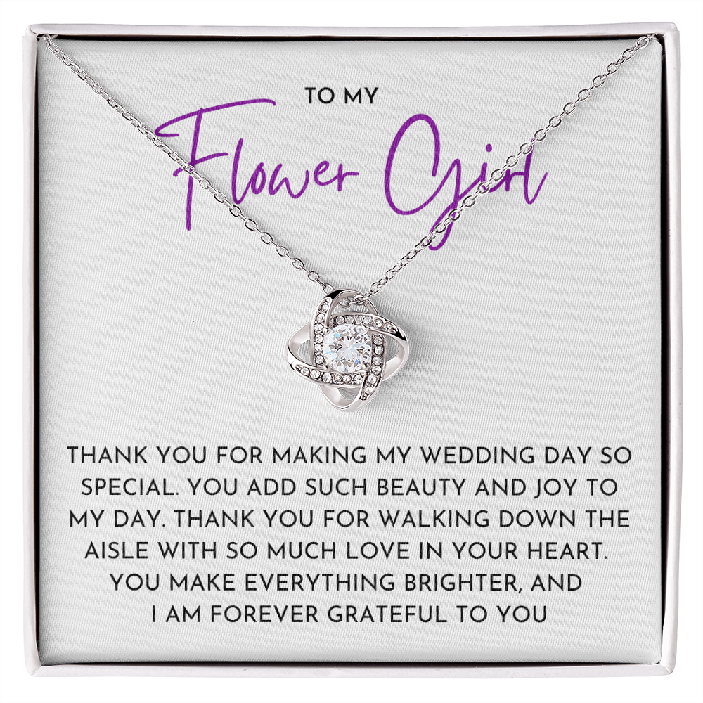 Flower Girl - Love Knot Necklace
