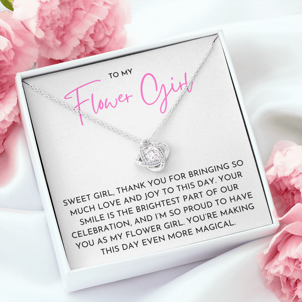 Flower Girl - Love Knot Necklace