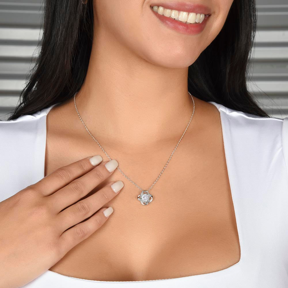 Graduation Gift 2025 From Mom & Dad - Love Knot Necklace