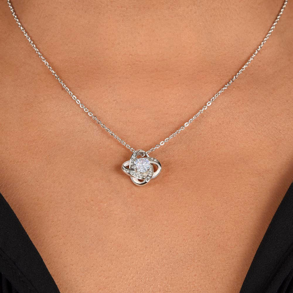 Mother’s Day Love Knot Necklace – “You Are Everything to Me, Mom”