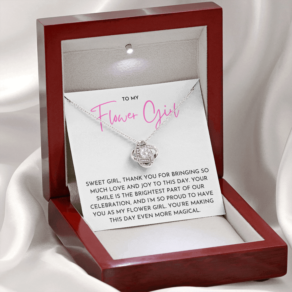 Flower Girl - Love Knot Necklace