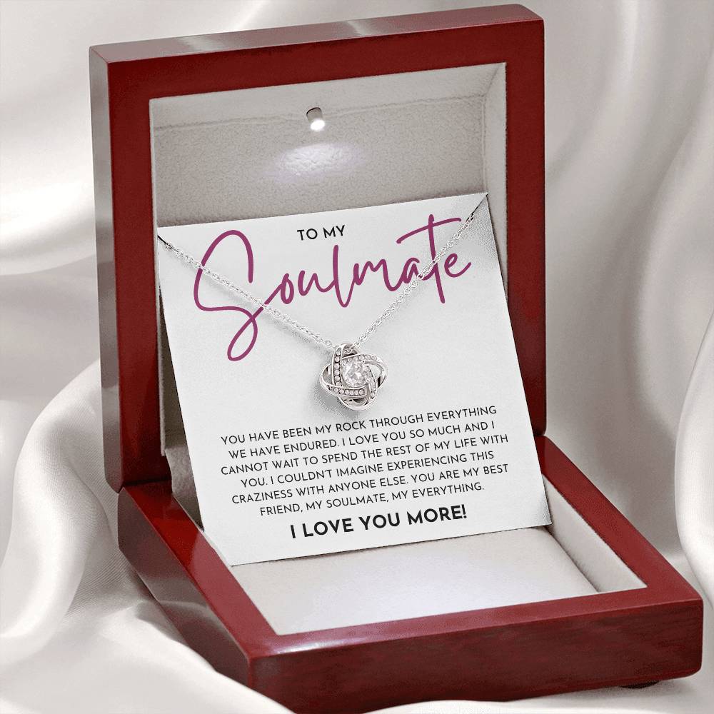 To My Soulmate Love Knot Necklace | Anniversary, Birthday, Just Because Gift