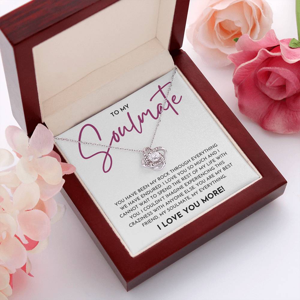 To My Soulmate Love Knot Necklace | Anniversary, Birthday, Just Because Gift