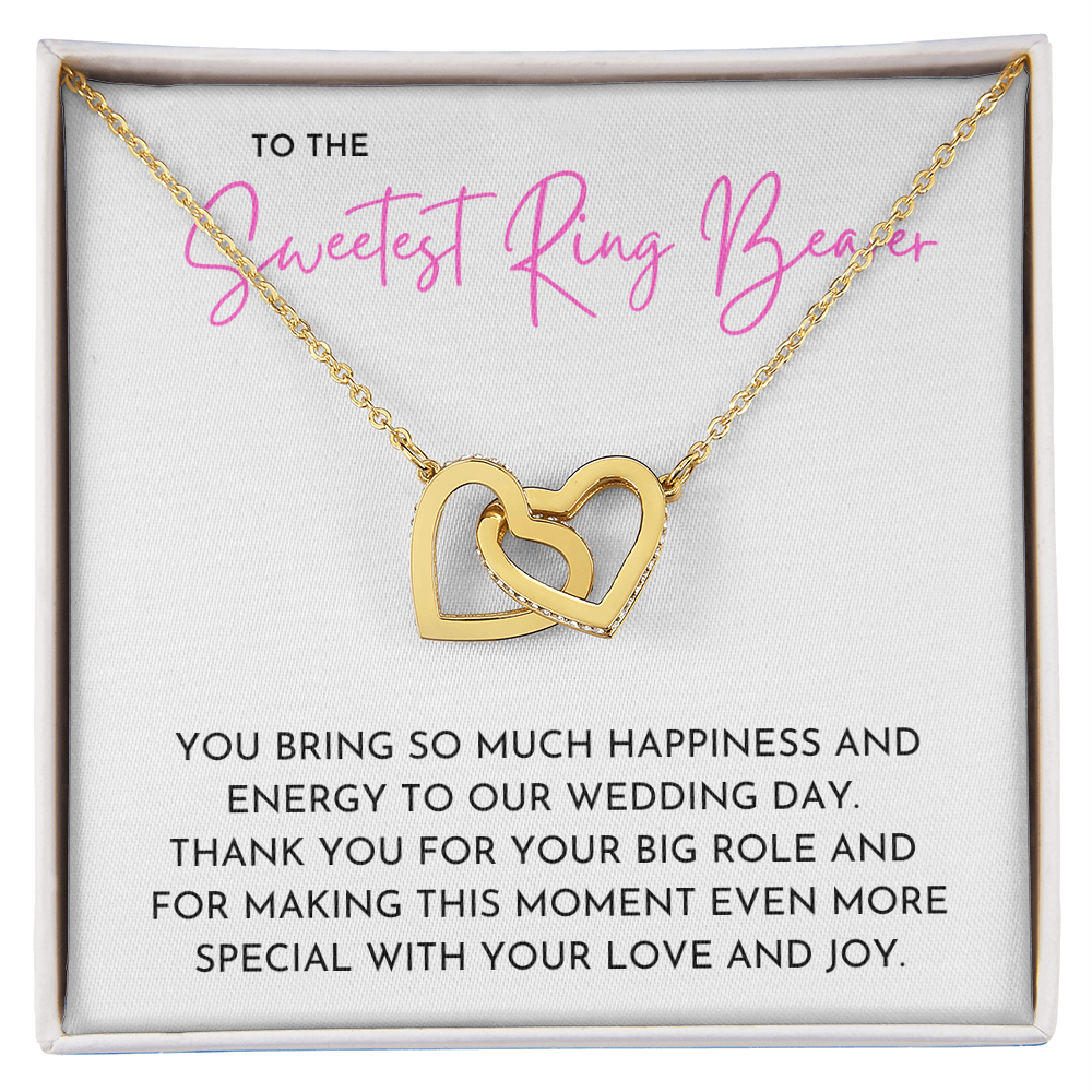 Ring Bearer - Interlocking Hearts Necklace