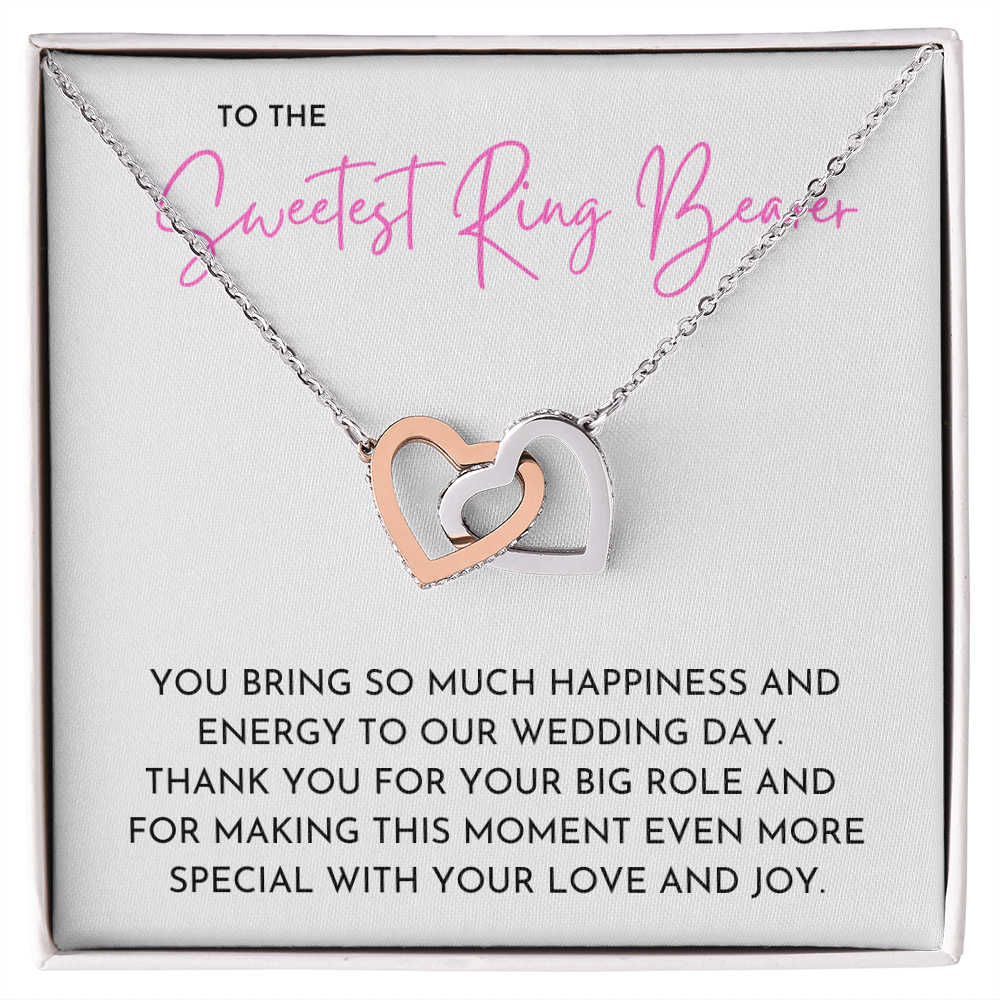 Ring Bearer - Interlocking Hearts Necklace