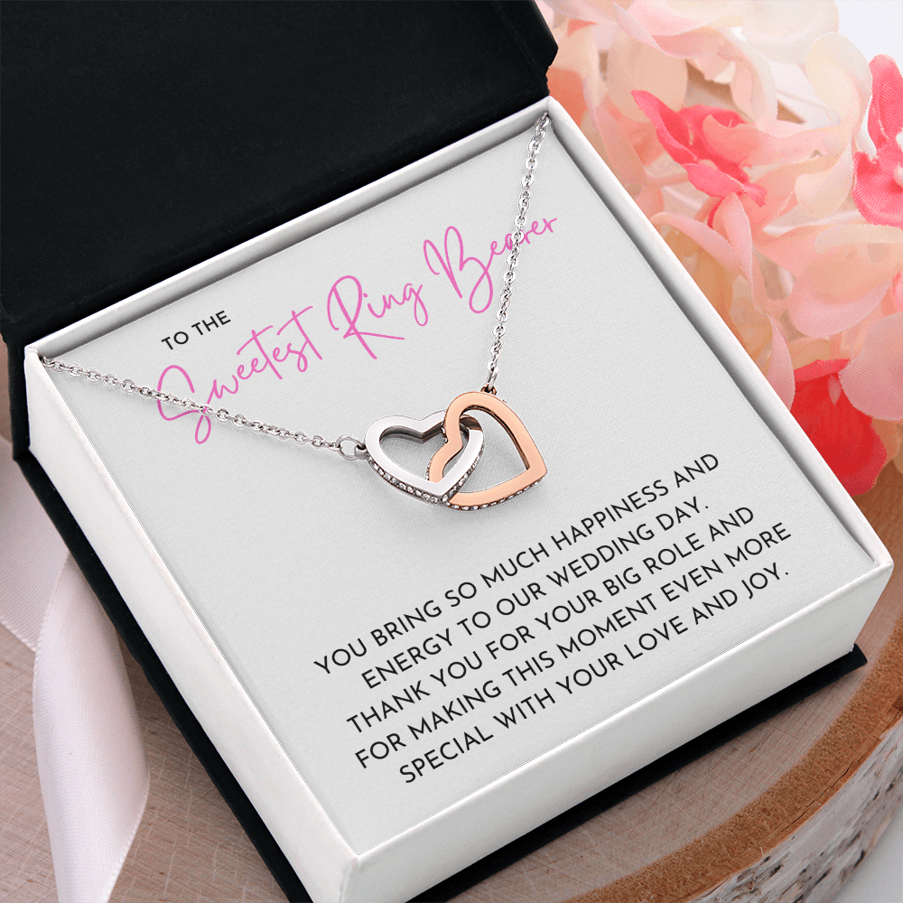 Ring Bearer - Interlocking Hearts Necklace
