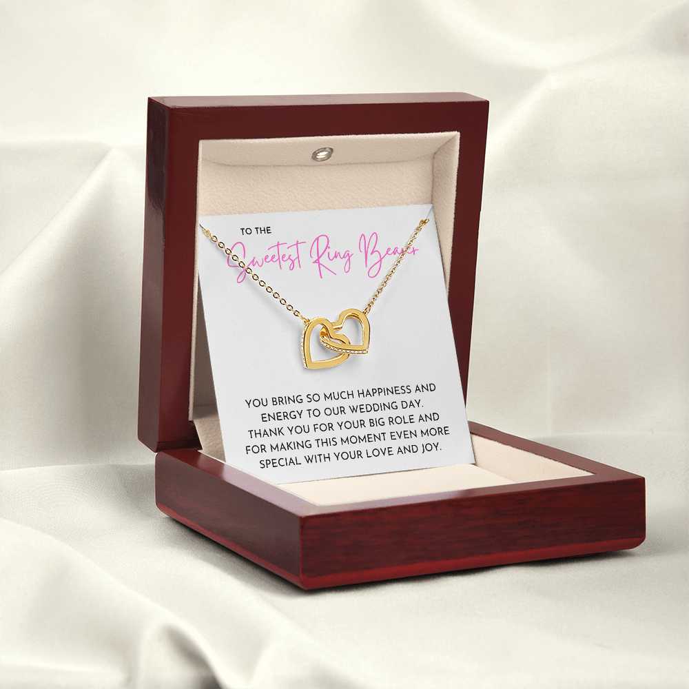 Ring Bearer - Interlocking Hearts Necklace