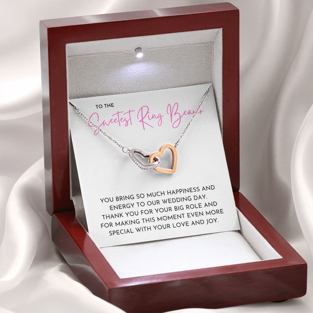Ring Bearer - Interlocking Hearts Necklace