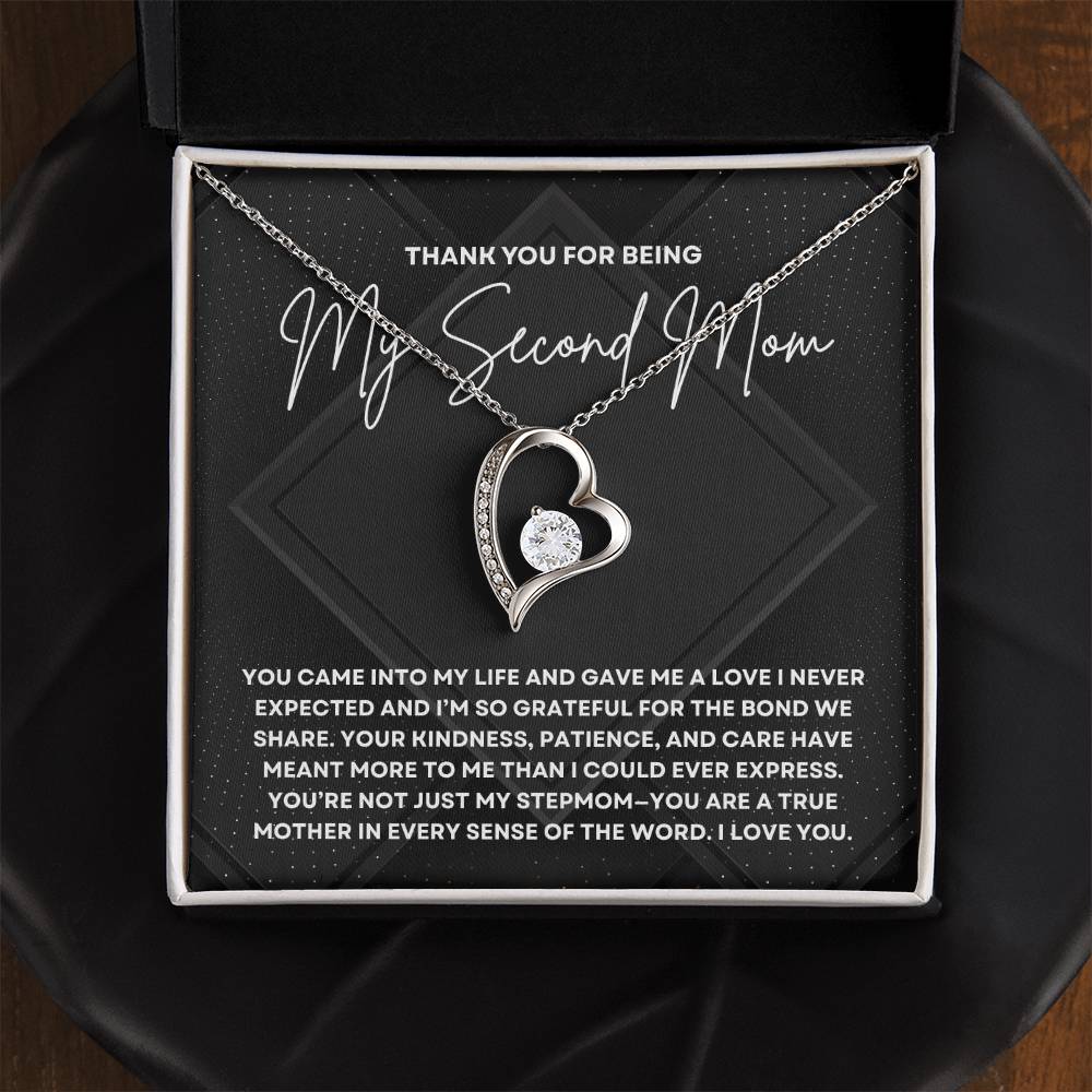 Stepmom Gift from Stepchild | Second Mom Jewelry for Mother's Day, Birthday, or Wedding