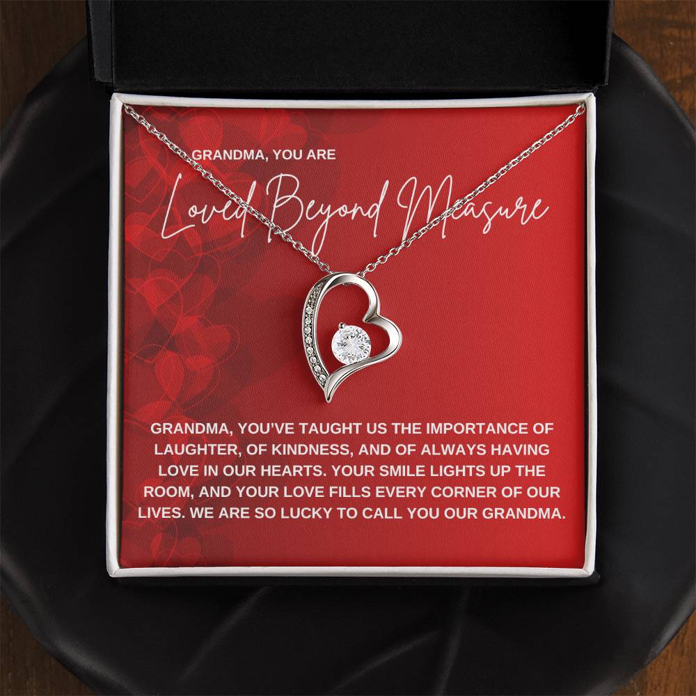 Grandma Heart Necklace Gift from Grandchildren | Birthday, Mother’s Day, Christmas Gift for Nana or Mimi