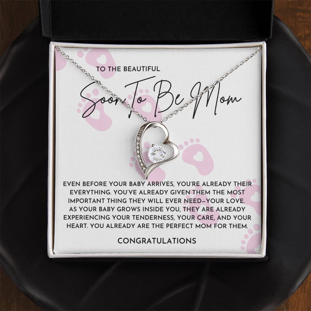 Soon To Be Mom Necklace Gift | Pregnancy Congratulations Jewelry