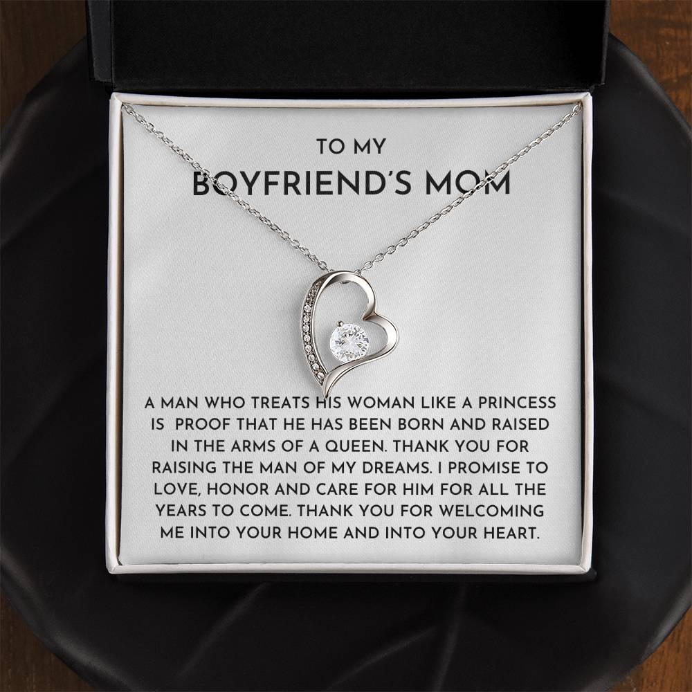To My Boyfriends Mom- Forever Love Necklace