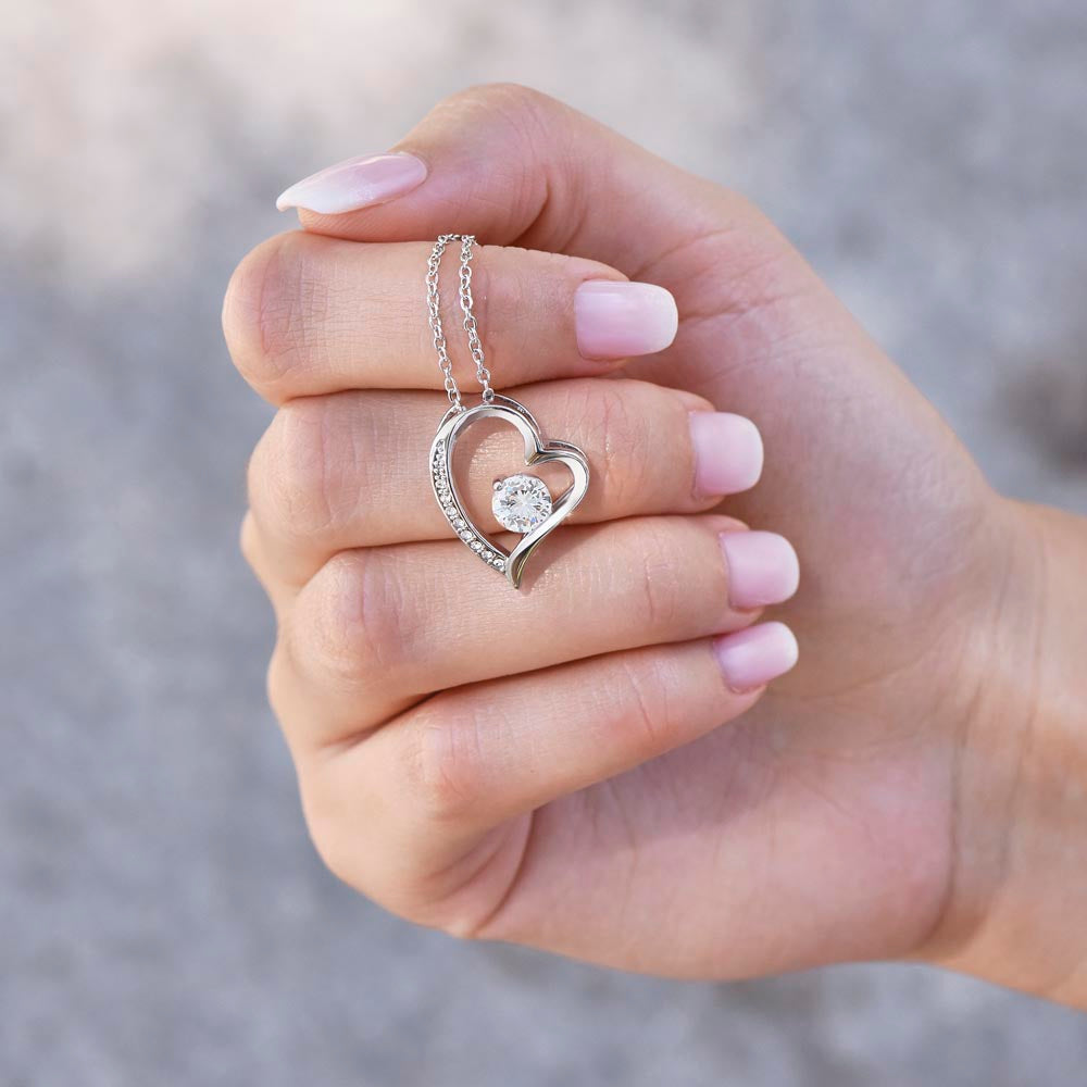 Mom, Thank You For Being My Hero- Forever Love Necklace