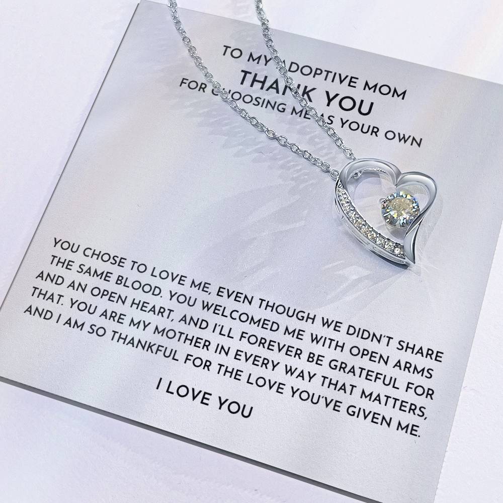 Adoptive Mom Necklace Gift | Heartfelt Adoption Keepsake