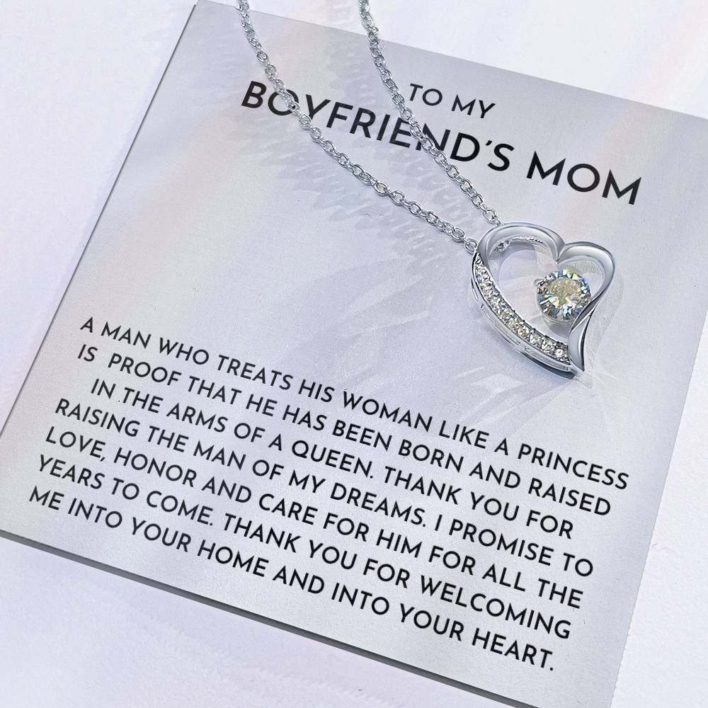 To My Boyfriends Mom- Forever Love Necklace