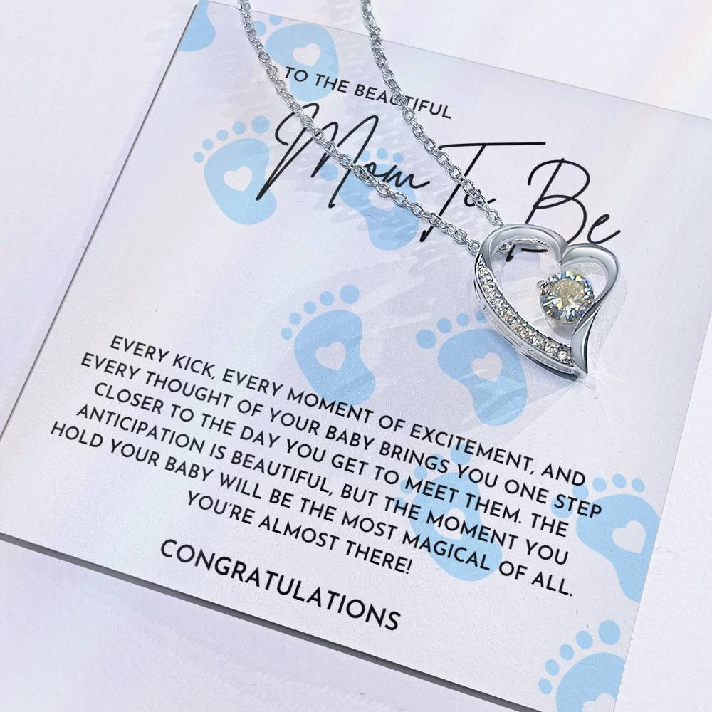 To The Beautiful Mama To Be- Forever Love Necklace
