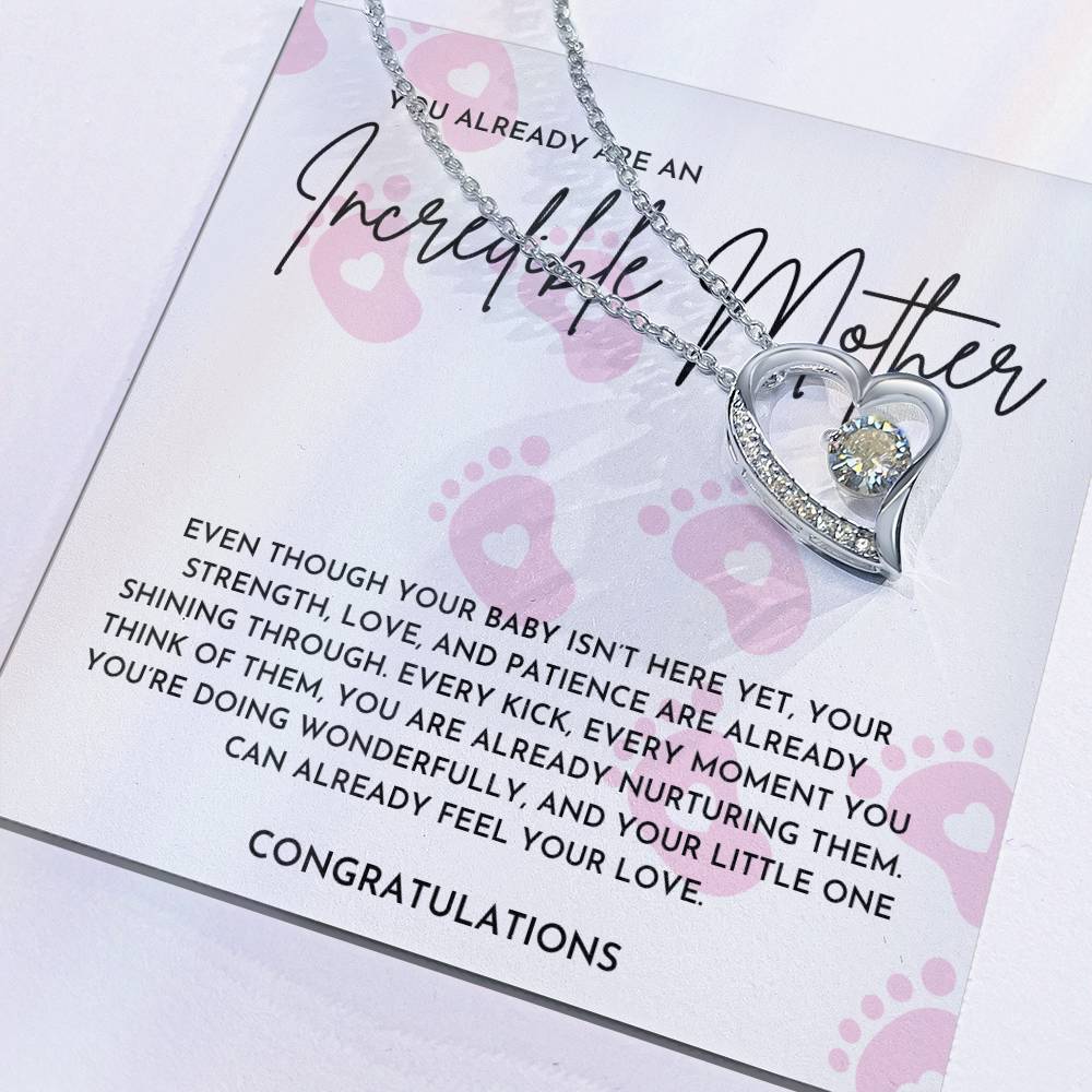 Incredible Mother to Be Necklace Gift | Pregnancy Congratulations Jewelry for Expecting Moms