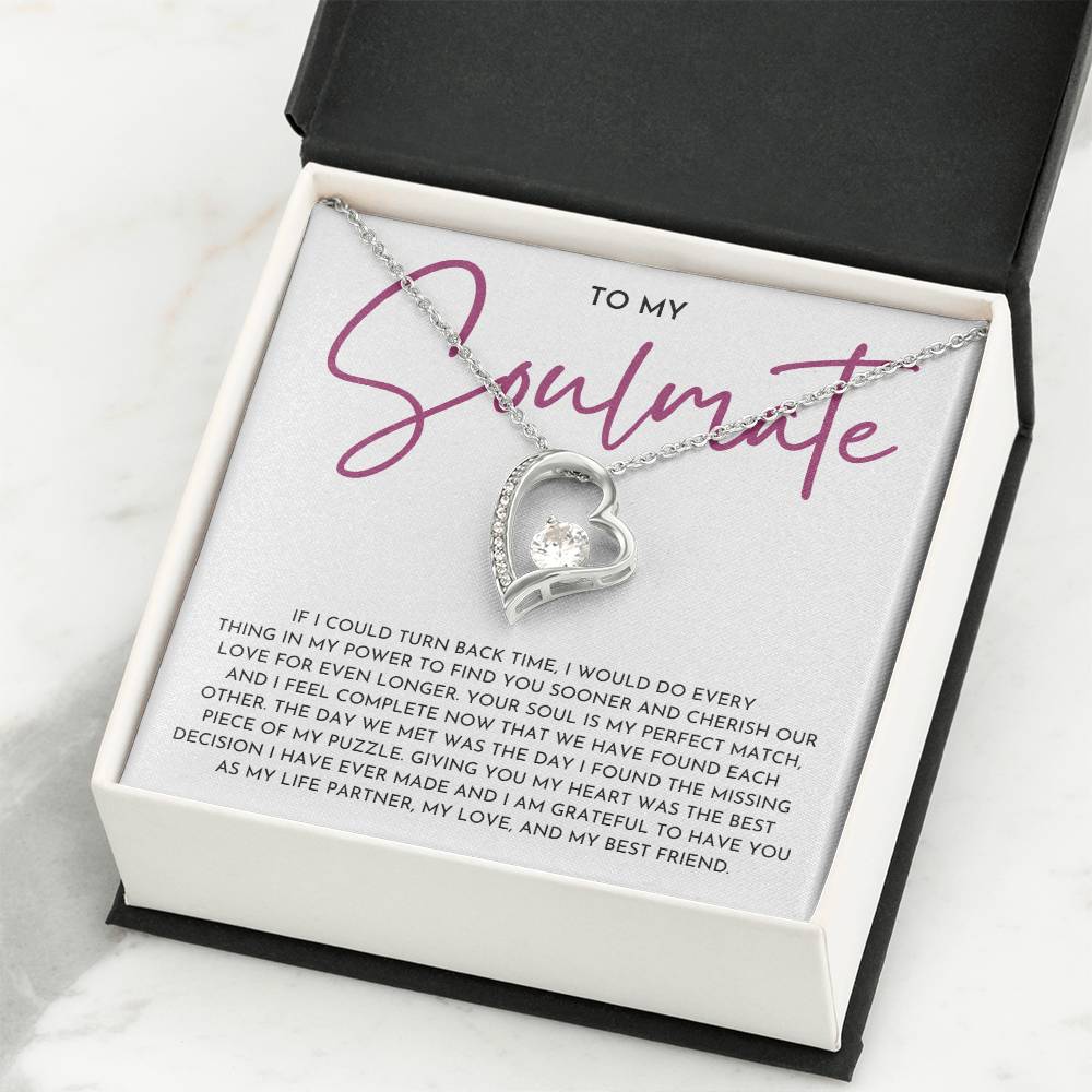 To My Soulmate- Forever Love Necklace