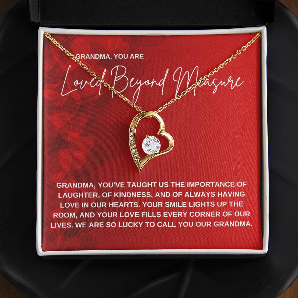 Grandma Heart Necklace Gift from Grandchildren | Birthday, Mother’s Day, Christmas Gift for Nana or Mimi