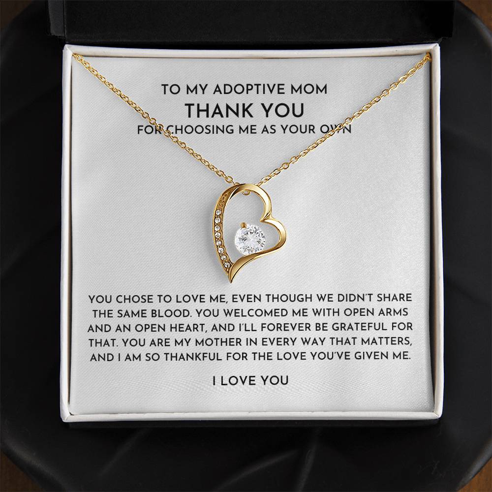 Adoptive Mom Necklace Gift | Heartfelt Adoption Keepsake
