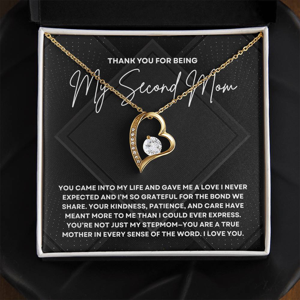 Stepmom Gift from Stepchild | Second Mom Jewelry for Mother's Day, Birthday, or Wedding