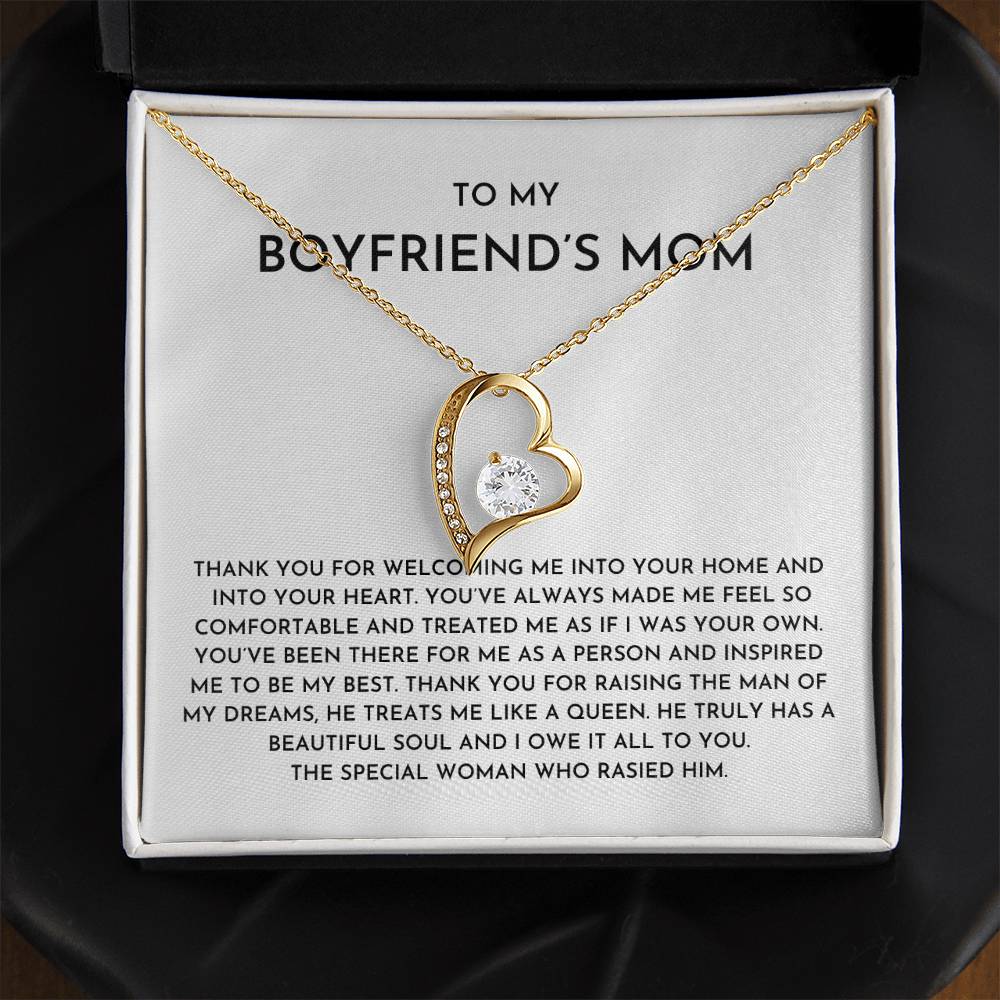 To My Boyfriends Mom- Forever Love Necklace