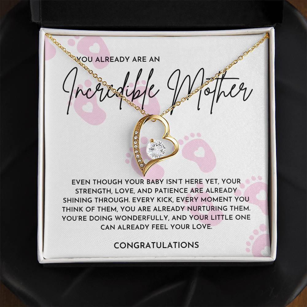 Incredible Mother to Be Necklace Gift | Pregnancy Congratulations Jewelry for Expecting Moms
