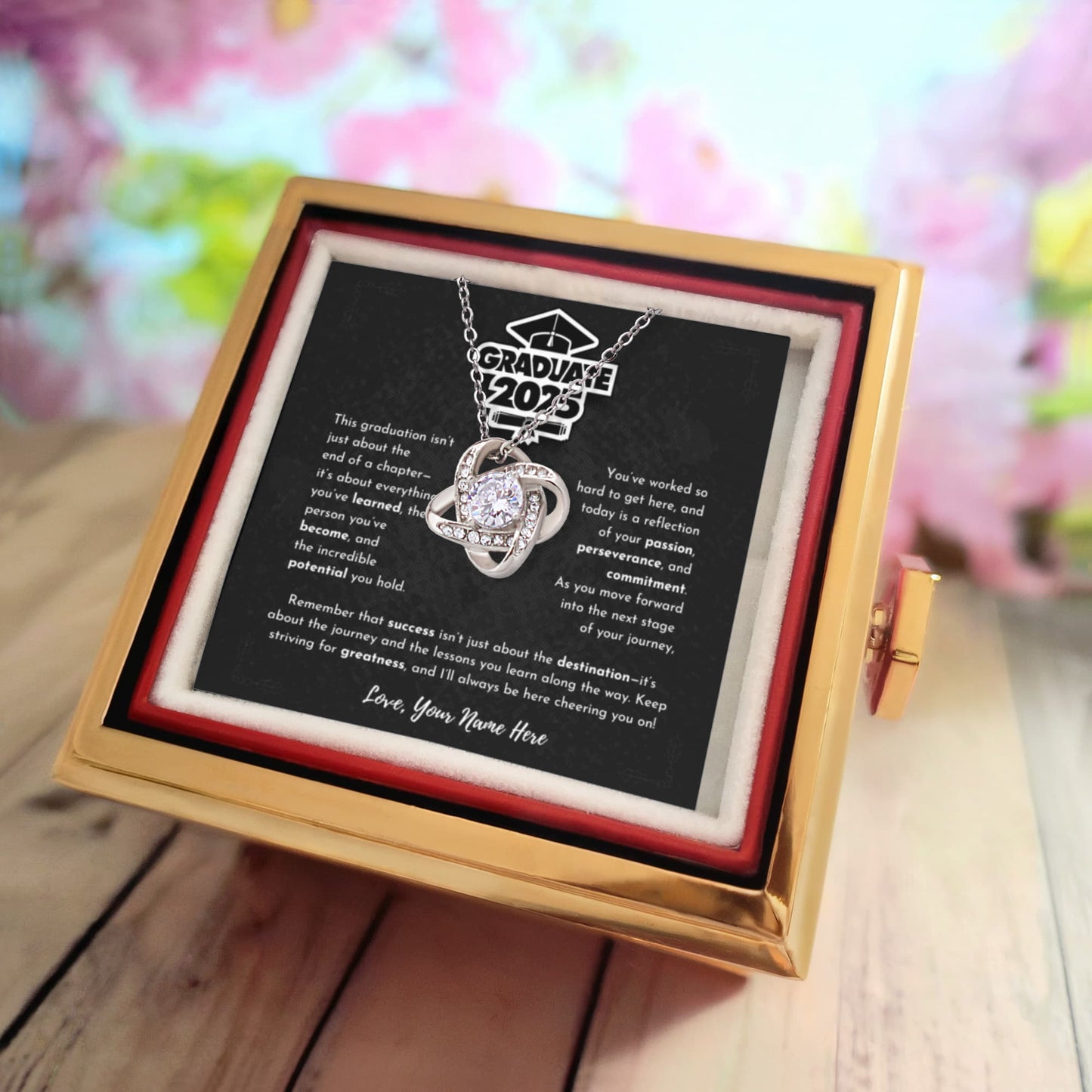 Graduation Gift 2025 - Rotating Rose Box