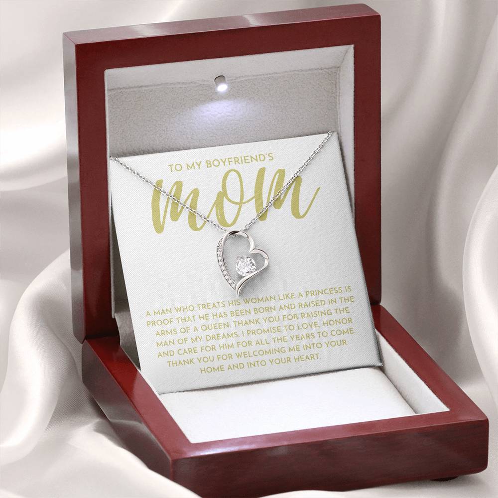 To My Boyfriends Mom- Forever Love Necklace